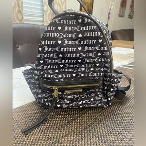 Juicy Couture Black and White Logo Backpack